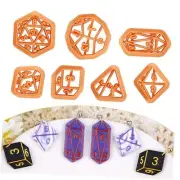 Dice Polymer Clay Cutters - 7 Pcs Clay Cutters for Polymer Clay Earrings,
