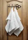 waffle bath towels LINEN cotton blend for hand face Set of 2 / 3 pcs bathroom