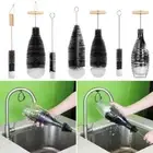 Brush Soda Stream Bottle Brush With Beechwood Handle Glassware Jars Cleaner