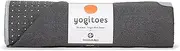 Manduka Yogitoes Yoga Towel for Mat, Non-Slip and Quick Dry for Hot Yoga with Rubber Bottom Grip Dots,Thin and Lightweight, 71 Inches, Grey
