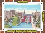METAL SIGN - New York Postcard - Barge Canal Locks, Lockport, N. Y.