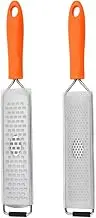 HOLIDYOYO 2pcs Stainless Steel Grater Multi-Functional Kitchen Tool for Cheese Vegetables and Fruits Easy to Store for Cooking and Meal Prep