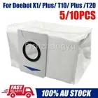 5/10PCS Dust Bags For Ecovacs Deebot T20 T10 Omni/X1 Omni Turbo Robot Vacuum