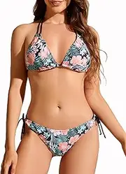 [Giyaluzw] Women's Bikini Set, Sexy Brazilian Style, Triangle Bikinis, Sport, Beach Swimsuit for Women, Breathable and Durable