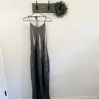 NWT House of Harlow x Revolve Silver Halter Jasper Dress S