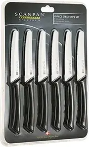 [Scanpan] Spectrum 6pc Steak Knife Set Black