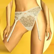 NWT Wonderbra Ivory Garter Belt Extravagance Embroidered Magnolia 7513 Small