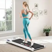 [Black Lord] Walking Pad Under Desk Treadmill WK5 Series, Home Office Gym Exercise 2.2HP Fitness Electric Equipment with Remote Control, Cardio Aerobic Trainer for Jogging Running, White