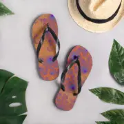 Orange Fractal Flip-Flops