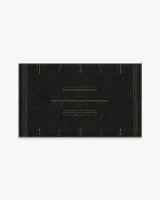 90' x 150' | Machine Washable Runner Rug | Kid & Pet Friendly | Indoor Rug | Milos Black Rug | Ruggable