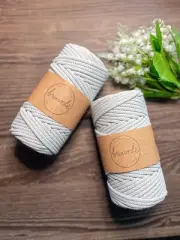 4.5mm Premium Matte Polyester Macrame cord - MOONSHINE #12