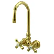 Elements Of Design DT0712AX Double Handle Wall Mounted Clawfoot - Brass