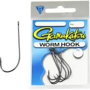Gamakatsu Worm Black Fishing Hooks Sizes 6 to 5/0