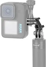 HSU 90° Vertical Action Camera Adapter for GoPro, Aluminum Tripod Mount with Cold Shoe Hole for Hero 13/12/11/10/9/8/7/6/5/4/3