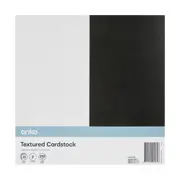30 Pack Textured Cardstock - Black and White