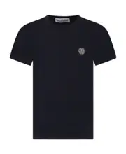 Stone Island Junior Compass Patch Crewneck T-Shirt 8Y,6Y,14Y,12Y,10Y blue