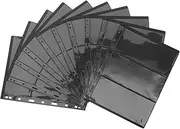 HOODANCOS 10sheets Double-Sided Binder Background Inserts for Stamp Storage and Organization for Collectors and