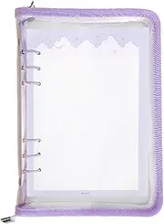 Binder Cover Protector - 6 Holes Soft Cover Budget Binder Folder Notebook Cover | A5 or A6 Waterproof Journal Organizer for Meeting