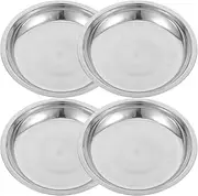 ibasenice 4pcs Stainless Steel Pet Bowls Elegant Cat and Dog Food Dishes for Whisker Fatigue Relief Easy to Clean for Small Dogs and Cats Stylish Design for Modern Homes