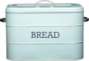 KitchenCraft Living Nostalgia Large Metal Bread Bin, 34 x 21.5 x 25 cm - Vintage