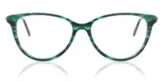 Cat Eye Full Rim Plastic Women’s Glasses Online Green Size 52 - Lenses Included - Private Health Rebate - Blue Light Block - SmartBuy Collection