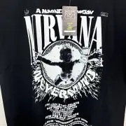 Nirvana T Shirt Nevermind Tour Tee Modern Reprint RockVolution Glow XL Black