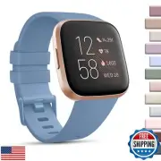 AK Sports Bands Compatible for Fitbit Versa 2/Versa/Lite/SE, Soft Elastomer M