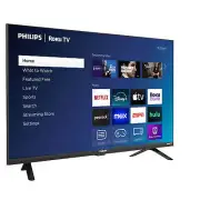 Philips TV 32-Inch Class HD 720P Smart Roku Borderless LED Television Entertain