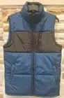 Edgar And Ash Puffer Vest. Blue And Black. Choice Of Small Or XL.