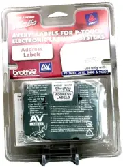 AVERY ADDRESS LABELS FOR BROTHER PT-2600, 2610, 3600, 9600 P-TOUCH LABEL MAKER