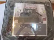Waterford Marquis Logan 6P Queen Comforter set Black Gold