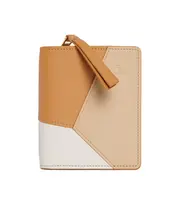 Puzzle compact zipper wallet One size Warm Desert/Papercraft