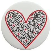 Popsockets Grip Stand Keith Haring Figures in a Heart Popsocket