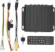 4 Channel Parking Camera Video Splitter, 4 Input 1 Output DC12V/24V, 1080P AHD Backup Camera Image Switch Combiner Box for RV, Buses, Truck (Inget minneskort)