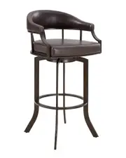 Armen Living Pharaoh Swivel Bar Stool