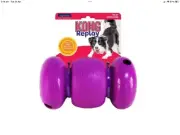 Kong Replay Auto Rollback Treat Dispenser Dog Toy Large New