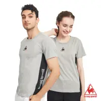 在飛比找momo購物網優惠-【LE COQ SPORTIF 公雞】短袖T恤 中性-麻灰-