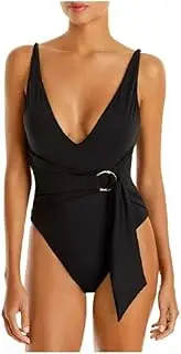 [Jonathan Simkhai] Niya Tie Waist One Piece Swimsuit Black M