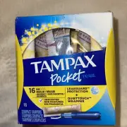 Tampax Pocket Tampons Compact 16 Regular