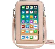 myfriday Touch Screen Crossbody Phone Purse for Women, Rfid Blocking Small Cellphone Shoulder Purse with 2 Adjustable Strap