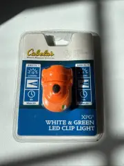Cap Hat Clip Light White LED Headlamp Cabela's XPG Orange Brand NEW