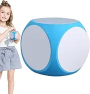 1/4 Foam Dry Dice - Six Sided Dice, Large Foam Dice for Children - Blank Dice Large, Dry Block, Draw Letters Numbers, White Board Dice Cube for Classroom, Game, Kids, 10x10x10 Cm