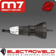 M7 Air Riveter Nut Adaptor 1/4" Hex Shank Drill M6 M8 M10 Nutsert M7A-PB9010P