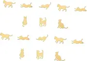 [KOCKSHION] Diy Headdress Accessory Kit 30 Pcs Metal Glue Material Cat Shape Charms Perfect for Hair Pins Crafts
