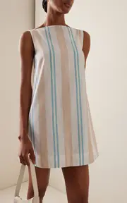 [BONDI BORN] Arezzo Organic Linen-Cotton Mini Dress