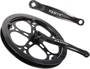 BELLIFFY 1 Set Bicycle Crankset Bike Crankset Bike Accessories Lightweight Crankset Electric Bike Mountain Bike Single Crankset Hand Single Speeds Hollow Crankset Metal Sprocket Gear Iron