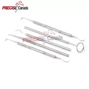 5Pc Dental Tooth Scraper Mirror Scaler Set Tartar Calculus Plaque Remover PR-434