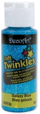 DecoArt Craft Twinkles Glitter Paint 2oz-Galaxy Blue DCT-18