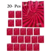 Ulta Beauty Red Striped Reusable Shopping / Grocery Tote Bag lot of 20, BN