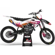 Ninetwo Decals GAS GAS MC65 24-25 Pink Orange w/ White BGS Leopard Graphics Kit